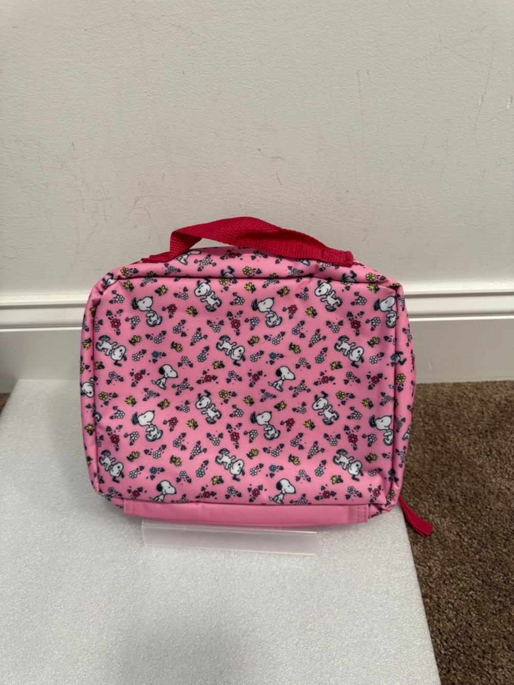 Snoopy Peanuts tie dye flowers insulated lunch bag - Picture 2 of 5